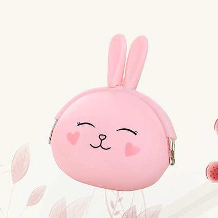 Cartoon Rabit Design Coin Case (Pair of 2)