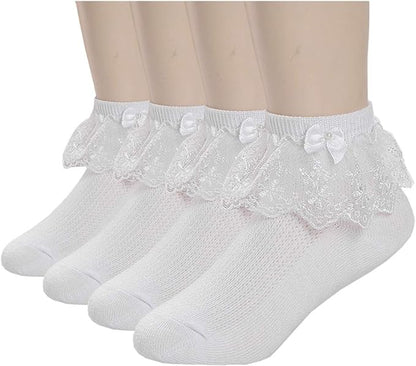 White Colored Socks for kids (Two Pairs)