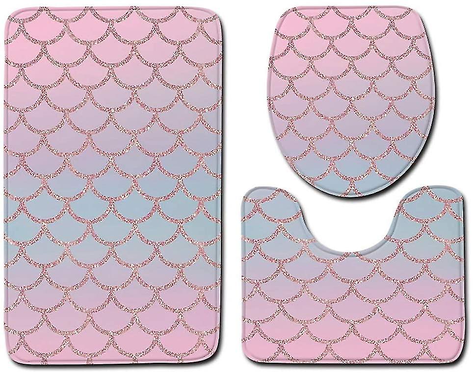 Toilet Mat Sets (Color and Design May Vary)